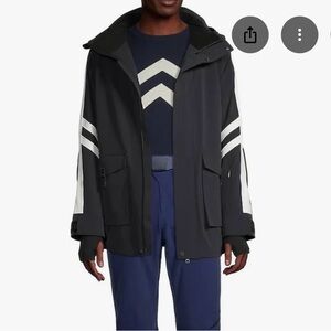 Perfect Moment Black and White Chevron Ski Jacket